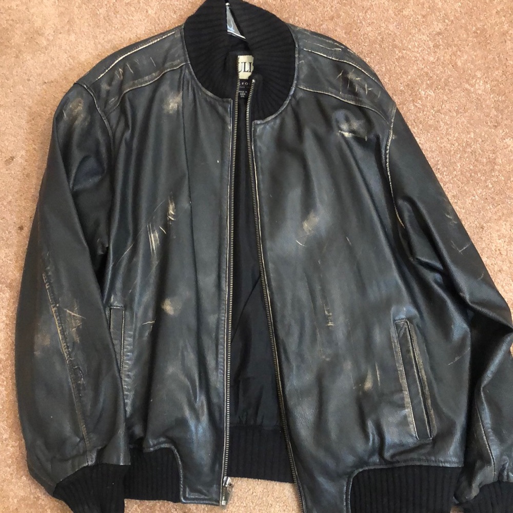 Used vintage leather Coat